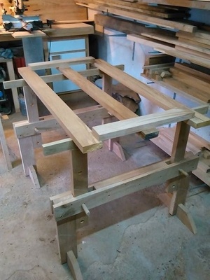 Des tréteaux pour l'atelier