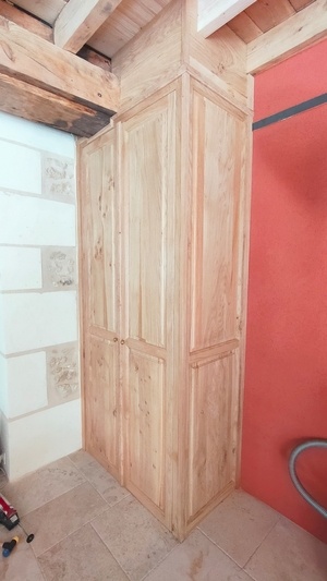 Cache compteur en chêne