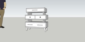 Plan meuble d'étude