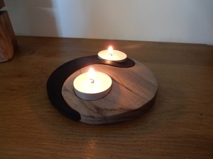 Porte Bougie Yin Yang