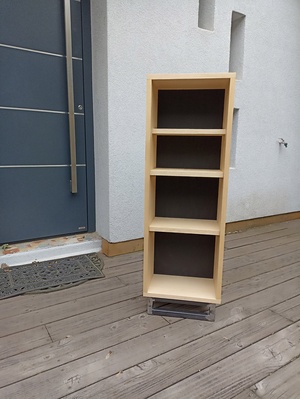 Petite bibliothèque placage Frêne