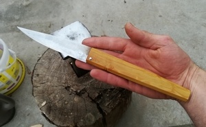 Couteau pliant à lentille, 14,5 cm de taillant