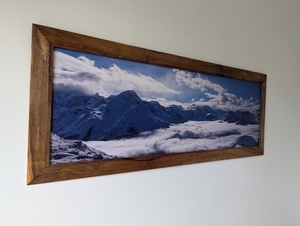 Cadre photo en noyer