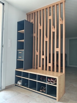 Meuble d'entrée et Claustra