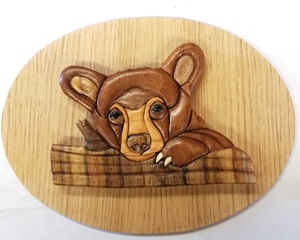 Médaillon tête ours