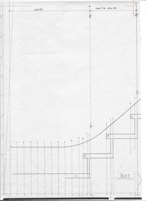 Epure d'un limon débillardé développement