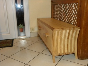 Banc-coffre à chaussures