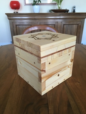 Boîte secrète en bois #0 - "La Boîte à Maz" - Sapin