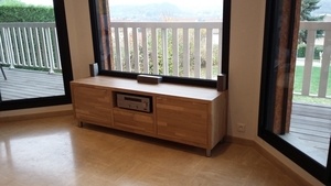 Meuble Hifi en chêne