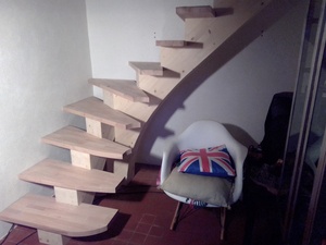 Escalier limon central