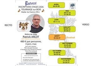 Stages de tournage sur bois à l'année