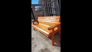 My first garden bench and table