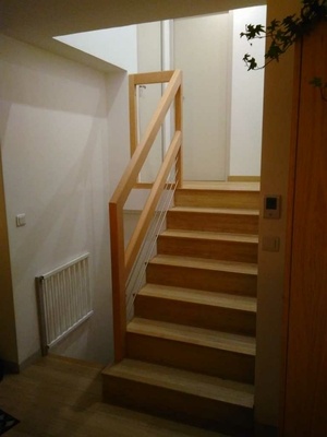 Une rambarde d'escalier pour le petit Malo