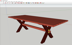 Table extérieure démontable (mais costaude)!