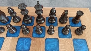 Echiquier bois et résine