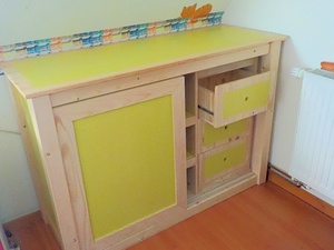 Bahut portes coulissantes