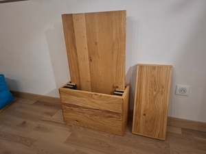 Rangement pour plateau de table de jeux + étagères