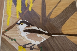 Marqueterie mésange longue queue