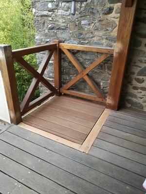 Agrandissement de passerelle terrasse