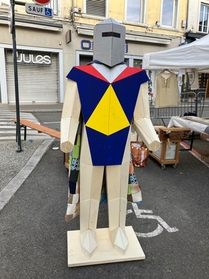 Chevalier en bois - Construction collective