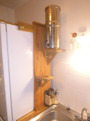 Support Filtre à eau sur équerres