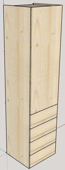 Armoire démontable sans vis et sans clamex