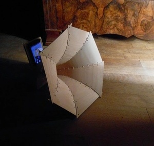 Amplificateur passif pour i-phone à pavillon