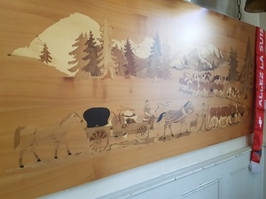 Incrustation tableau desalpes