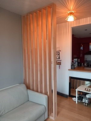 Claustra en hêtre lamellé collé