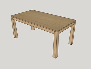 Table de séjour à allonges tiroirs