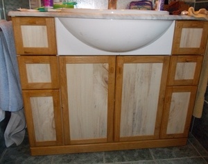 Ré habillage de meuble de salle de bain