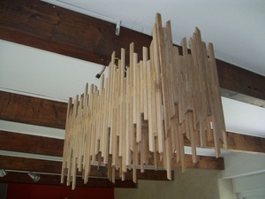 Un lustre qui flotte