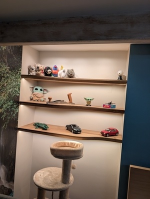 Trio d'étagères chêne