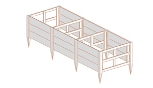 Composteur triple bacs