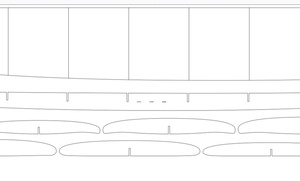 Plan surf longboard 9' hollow