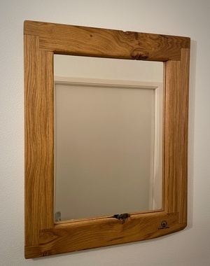 Miroir en bois rustique
