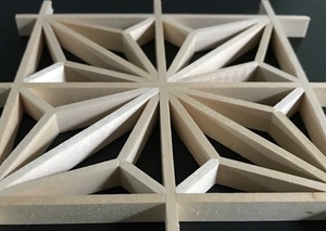 Kumiko modèle asa-no-ha : premier test