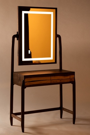 Coiffeuse en noyer noir