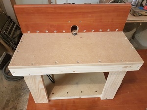 Premiere table de defonceuse