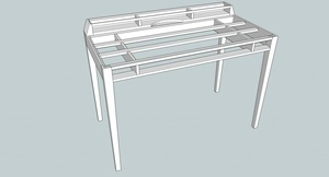 Piètement sans tiroirs