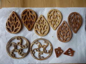 Chantournage futur boucles d'oreilles