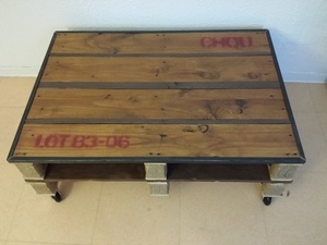Table basse en palettes