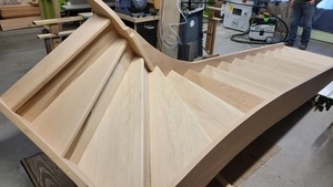 Escalier quart tournant haut