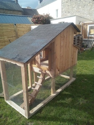 escalier en chene et hetre brulé