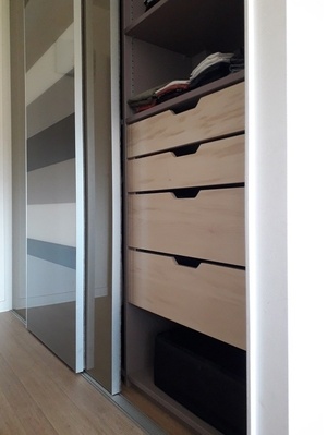 Tiroirs pour un dressing