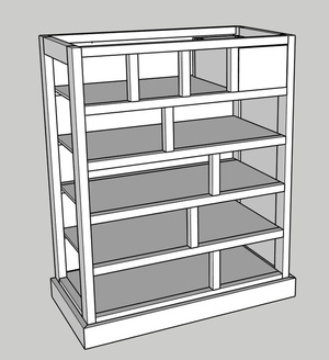 Meuble d'apothicaire