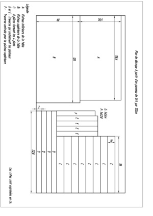 Une table d'atelier en mdf