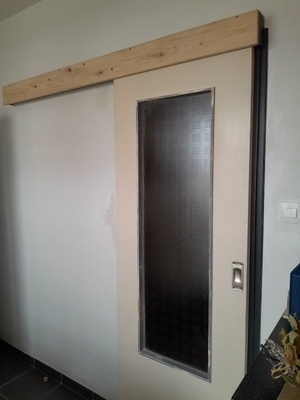 Réfection d'une porte coulissante