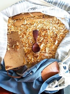 27éme cuillère de 2023 : Cuillère en pommier cuite au four