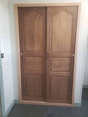 Cadre chêne pour portes coulissantes